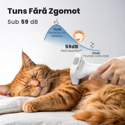 PetCleanGo™ – Aspirator 7-în-1 pentru tuns, periat si curătat blana animalelor